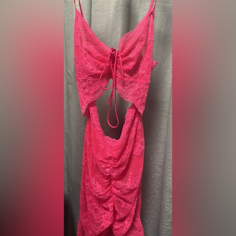 Victoria’s SecretRuched Lace Cutout Mini Dress - Picture 7 of 9